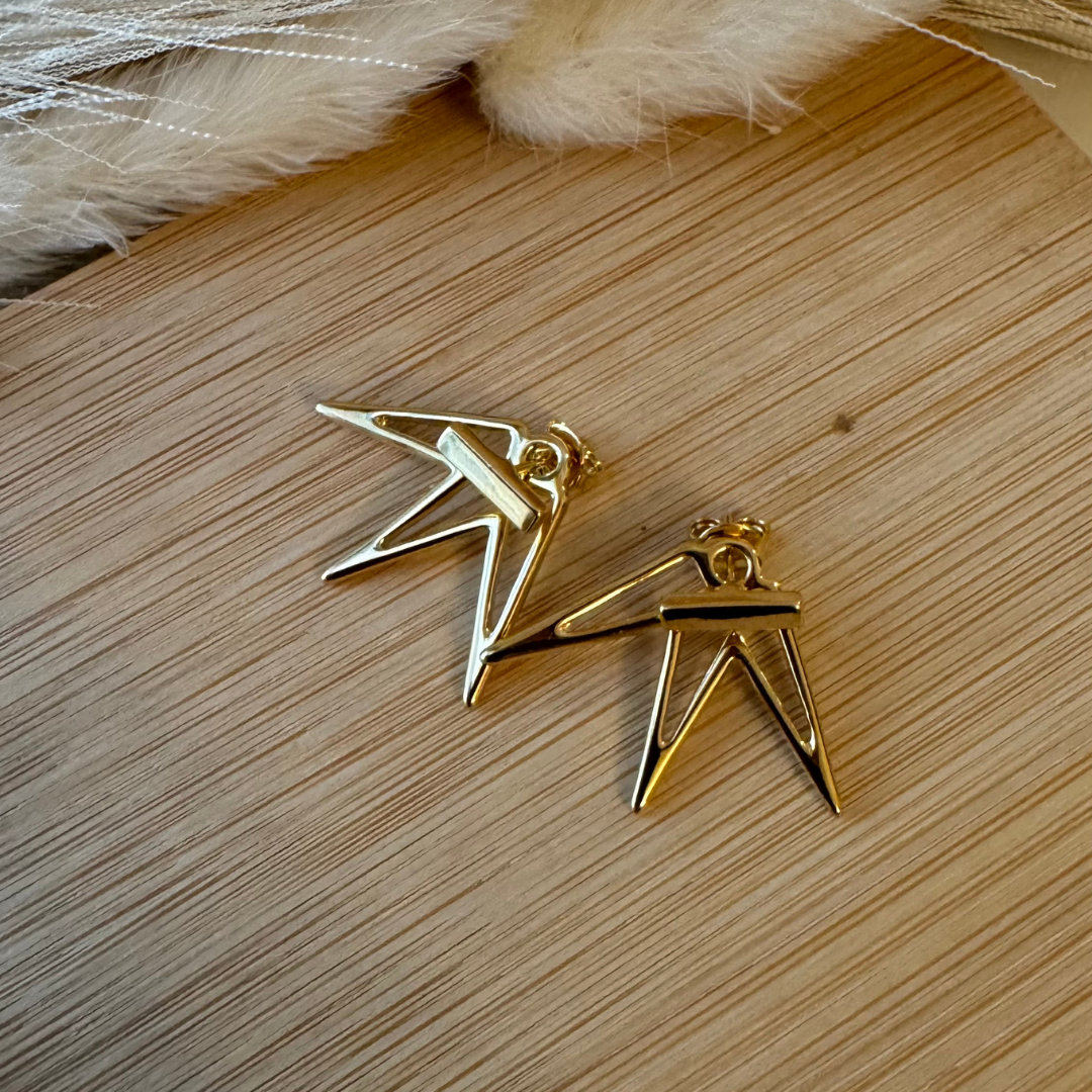 18K Goldfield Spike Earrings