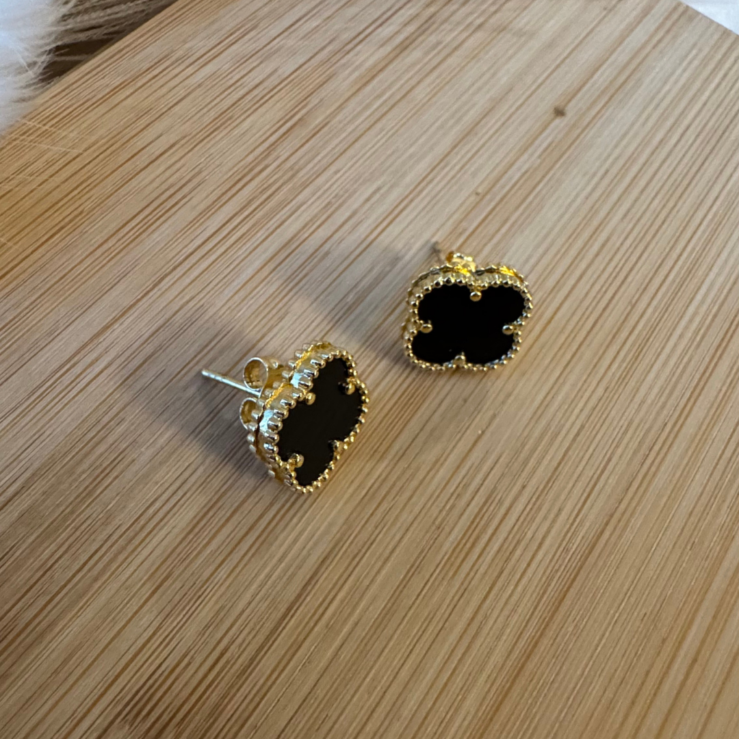 18K Goldfield Earrings in Van Cleef Style