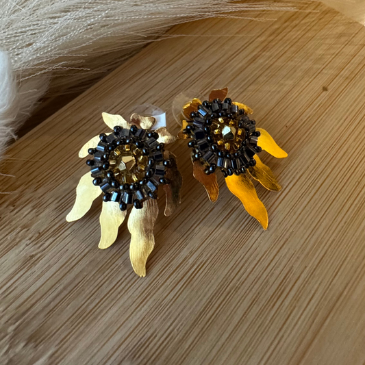 Gold Leaf Goldfield Earrings