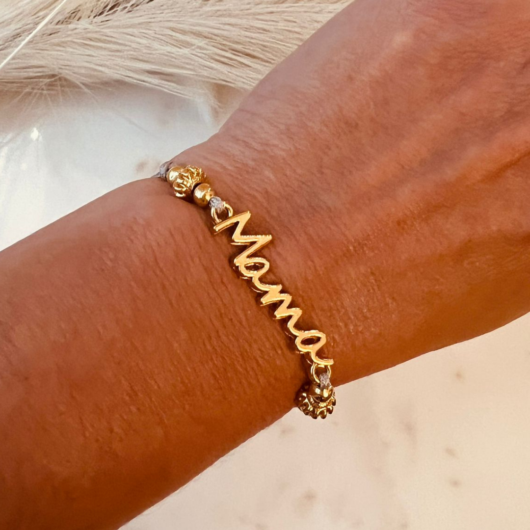 Gold "MAMA" Bracelet