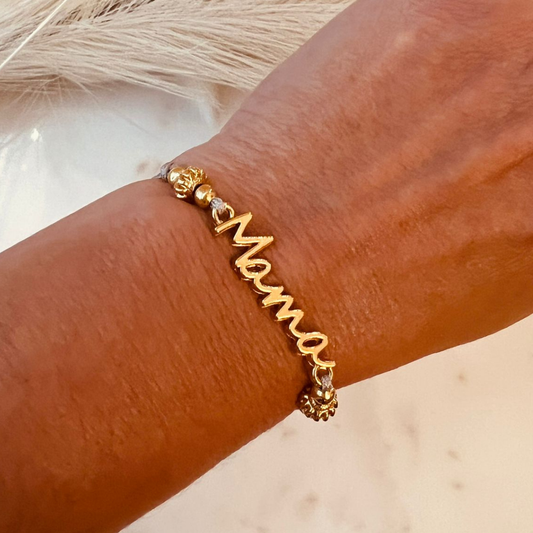 Gold "MAMA" Bracelet