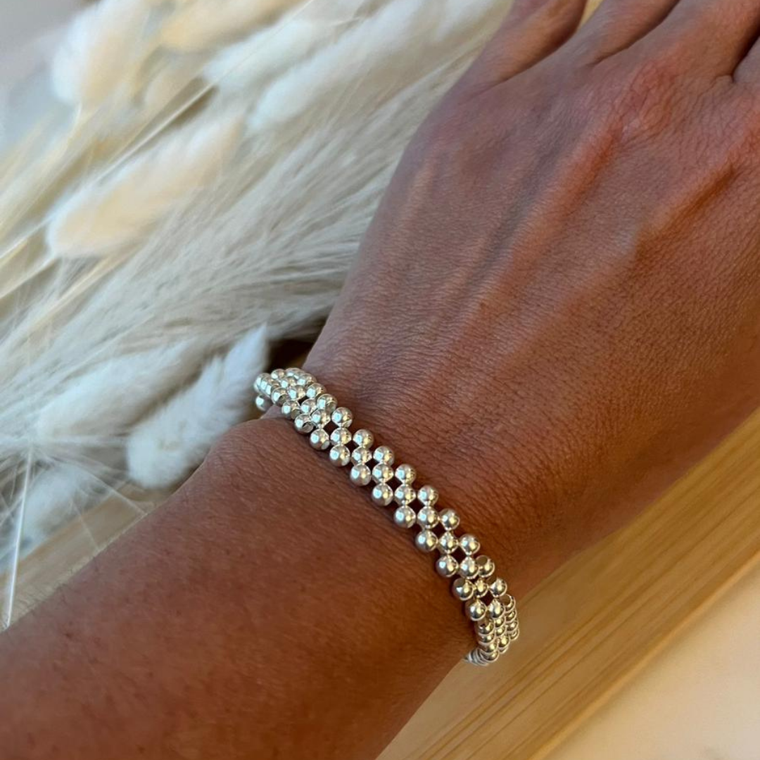 Multi-Ball Bracelet in 925 Silver (.3)