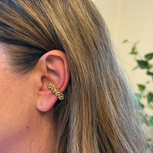 Ear Cuff - Beaded & Gold Plated